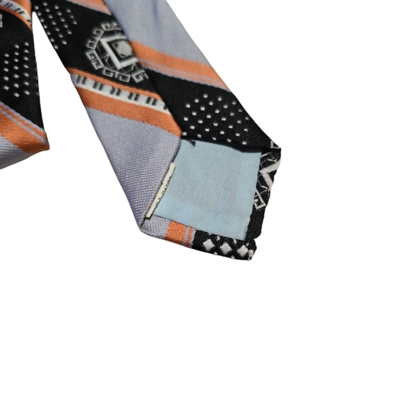 Vintage 70s Wide Falini Mens Necktie Label Hanging - Picture 5 of 5